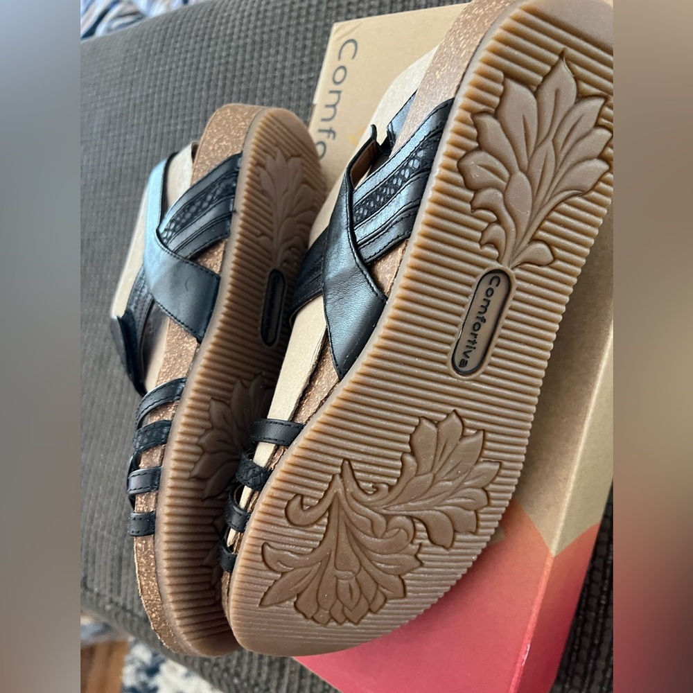 Women's Black Sandals - Picture 3 of 4
